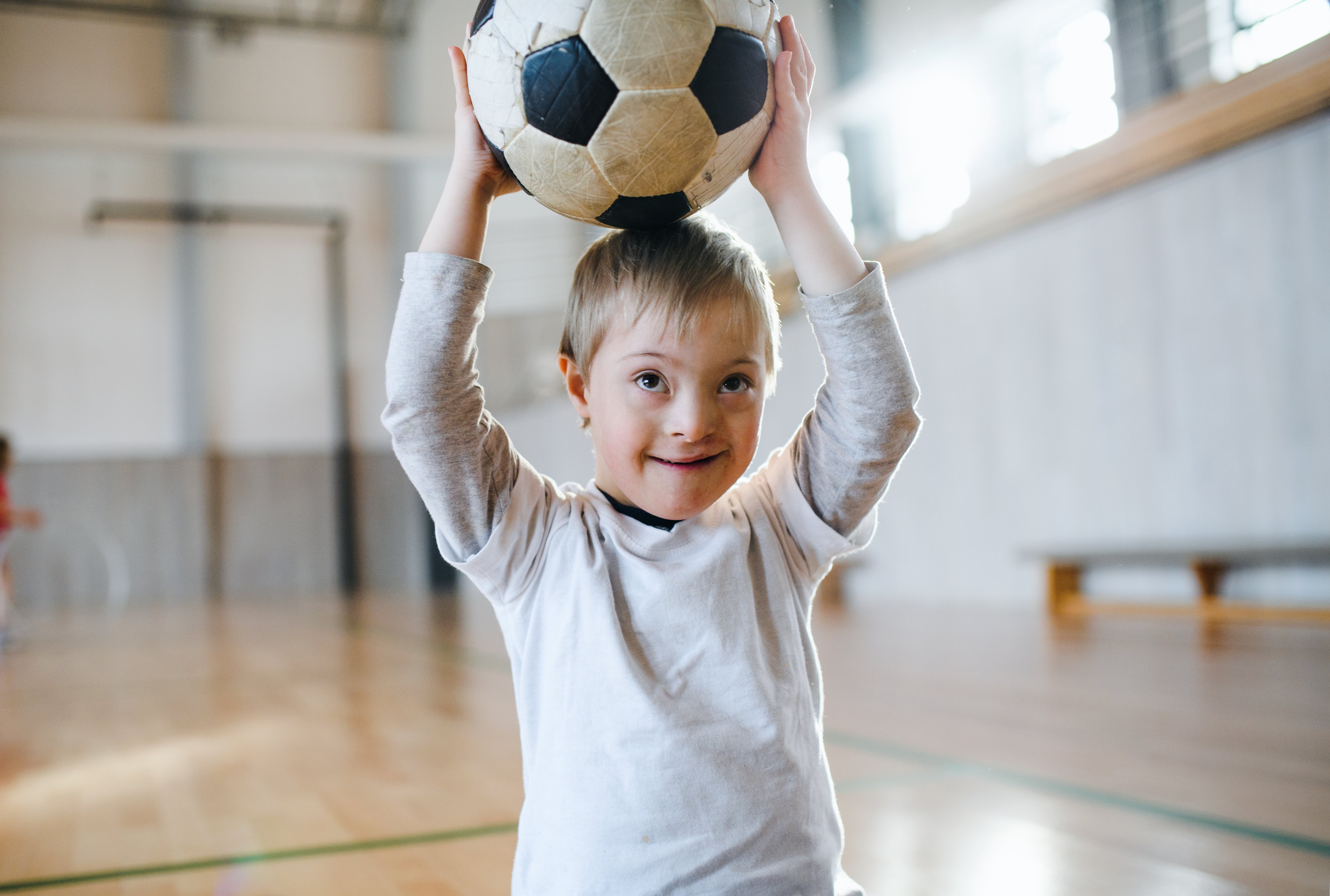 Young child with down syndrome